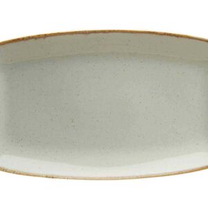 Тарелка прямоугольная Porland Seasons Grey 31x18 см серый Posuda Vip