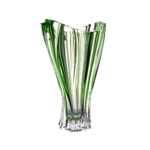 Ваза для цветов Aurum Crystal Plantica 32 см green 56014 posuda Vip