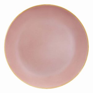 70224 Набор тарелок Porcel Coupe Passion Gold розовый 21 см 6 шт posuda-vip