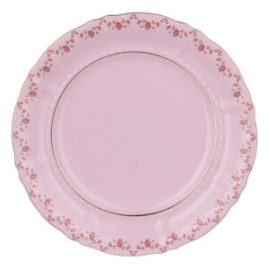 Блюдо круглое Leander Соната 0158 розовое 32 см posuda vip