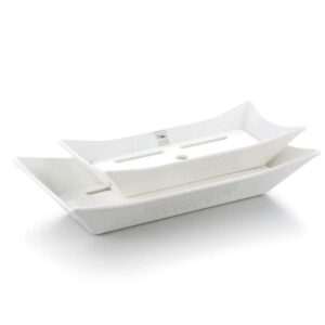 Блюдо для подачи White P L Proff Cuisine 36x19x7.5 см прямоуг posuda-vip