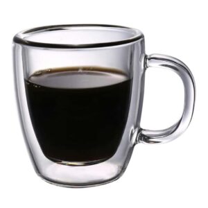 Чашка для кофе Термостекло P L Proff Cuisine 50 мл двойные стенки posuda-vip