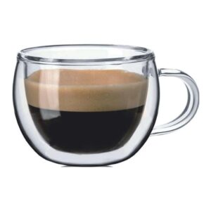 Чашка для кофе Термостекло P L Proff Cuisine 80 мл двойные стенки posuda-vip