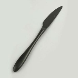 Нож столовый PVD Alessi-Black P L Proff Cuisine 23.5 см матовый черный posuda-vip