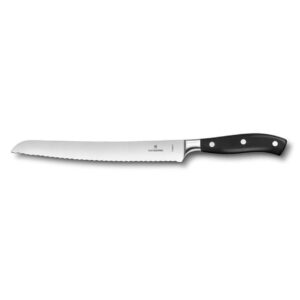 Нож для хлеба Victorinox Grand Maitre 23 см кованый черная ручка posuda-vip
