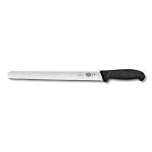 Нож для нарезки ломтиками Victorinox Fibrox 30 см черная ручка posuda-vip