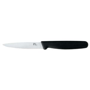 Нож для нарезки Pro-Line P L Proff Cuisine 10 см волнистое лезвие черная ручка posuda-vip