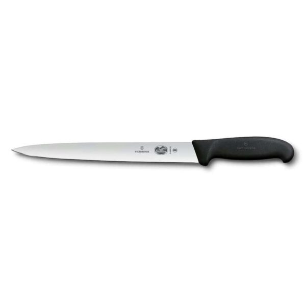 Нож для нарезки Victorinox Fibrox 25 см черная ручка posuda-vip