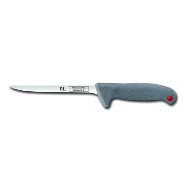 Нож филейный Pro-Line P L Proff Cuisine 15 см с цветными кнопками серая ручка posuda-vip