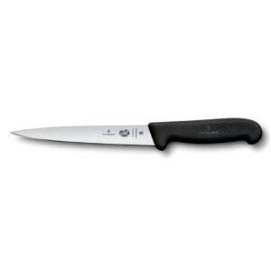 Нож филейный Victorinox Fibrox 20 см гибкое лезвие черная ручка posuda-vip