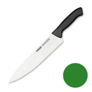 Нож поварской Pirge 25 см зеленая ручка posuda-vip