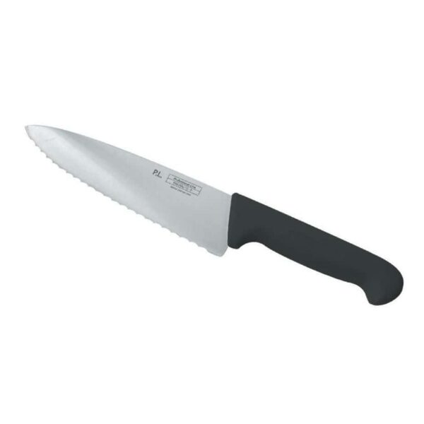 Нож поварской Pro-Line P L Proff Cuisine 25 см волнистое лезвие черная ручка posuda-vip
