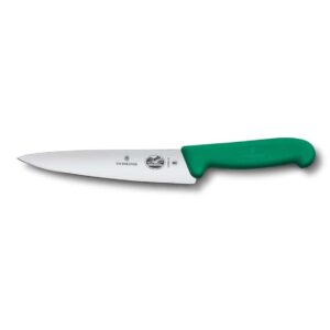 Нож поварской Victorinox Fibrox 19 см ручка зеленая posuda-vip
