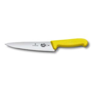 Нож поварской Victorinox Fibrox 25 см ручка желтая posuda-vip
