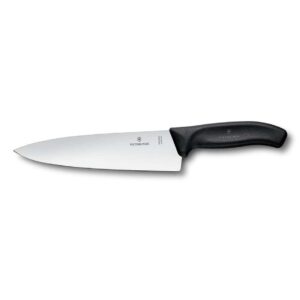 Нож разделочный Victorinox 20 см черная ручка posuda-vip
