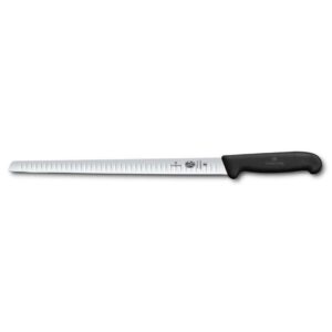 Нож слайсер для лосося Victorinox Fibrox 30 см гибкое лезвие черная ручка posuda-vip