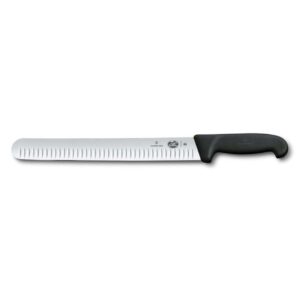 Нож слайсер для нарезки ломтиками Victorinox Fibrox 30 см черная ручка posuda-vip