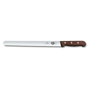 Нож слайсер Victorinox Rosewood 30 см волнистое лезвие posuda-vip