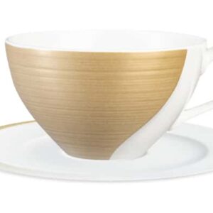 Чашка чайная с блюдцем Narumi Золотой жемчуг 350 мл posuda-vip