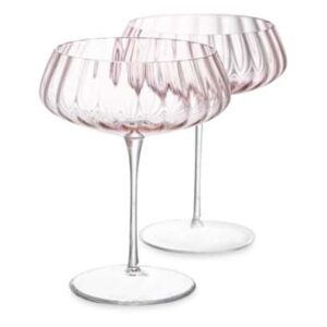 Набор креманок для шампанского Nude Glass Round Up Dusty Rose 400 мл 2 шт posuda-vip