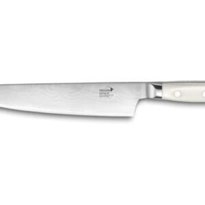 Нож поварской Шеф Deglon Дамаск 67 кованый 20 см ручка белый пластик кориан posuda-vip
