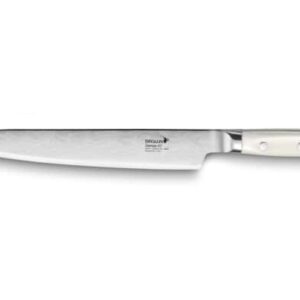 Нож разделочный Deglon Дамаск 67 кованый 23 см ручка белый пластик кориан posuda-vip